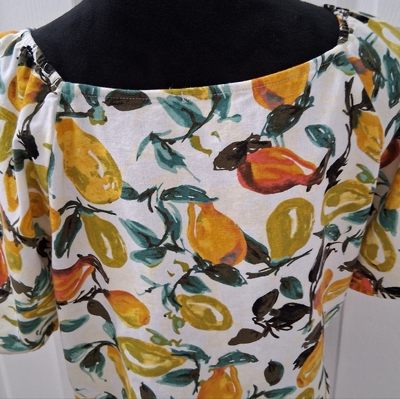 Ava James Linen Blend Pear Top   Size XL - Picture 6 of 10